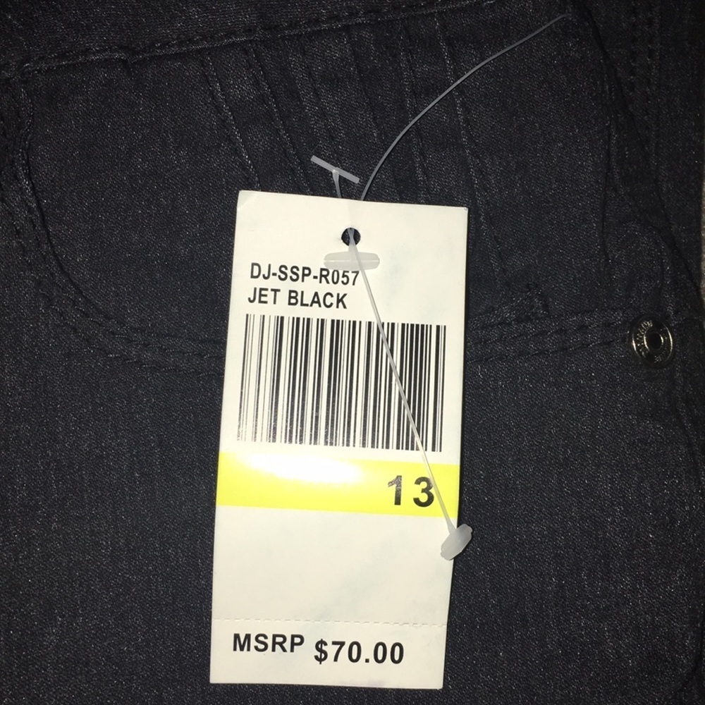 NWT Diamanté Jeans Jet Black Skinny Jeans - Picture 4 of 7
